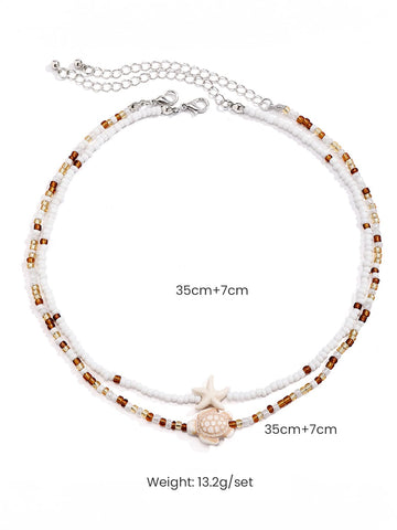 Beach Starfish Shell Necklace