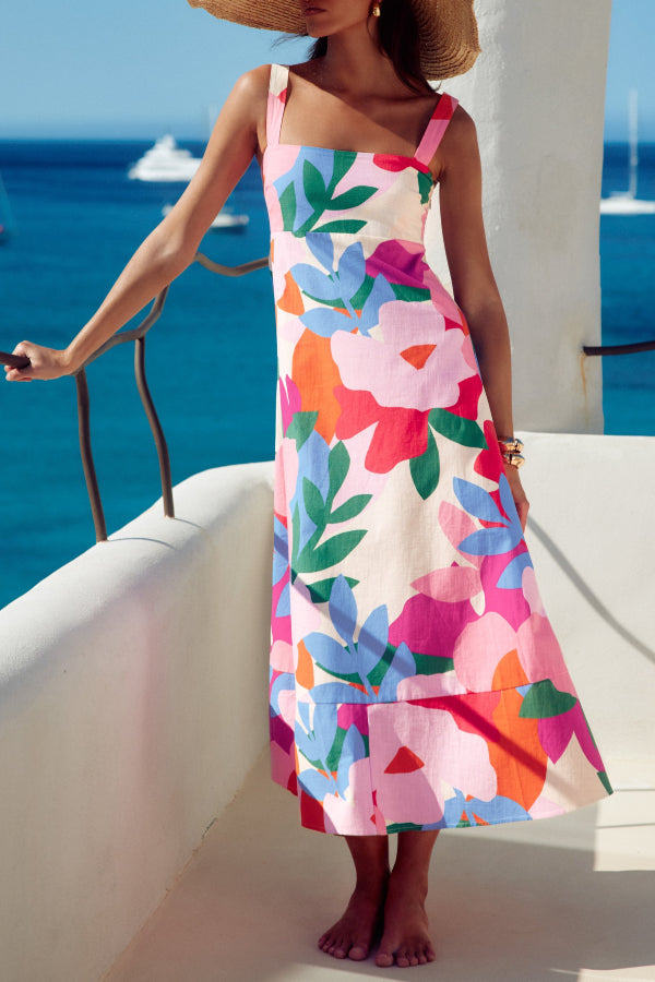 Floral print Cami midi dress