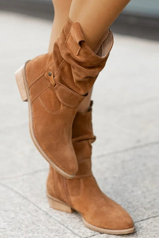 Vintage Mid-Calf Western Cowgirl Boots