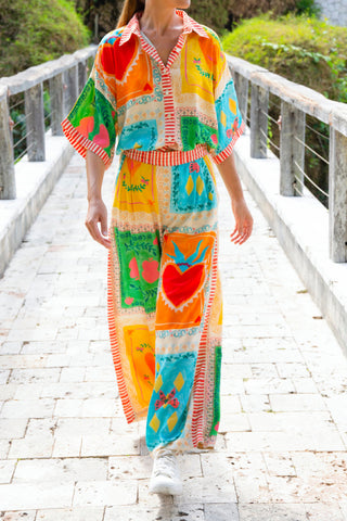 Loose Pattern Printed Two Piece Sets