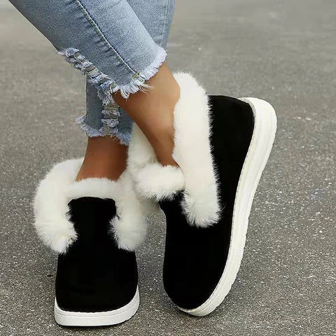 Casual Fashion Fur Lining Ankle Snow Boots