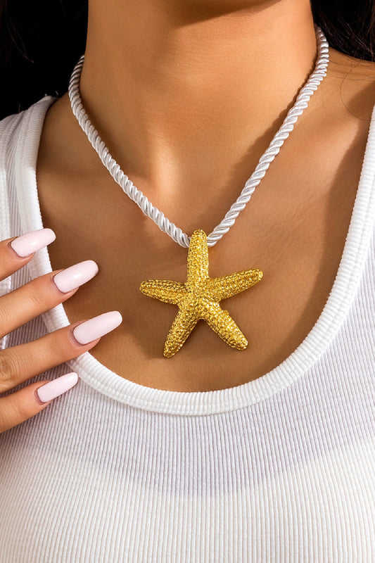 Santorini Starfish Necklace ~ Gold