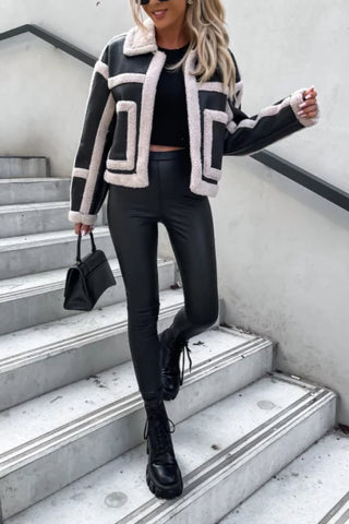 Faux Fur Suede Thick Jacket