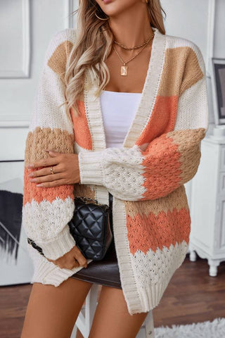 retro single breasted loose sweater Cardigan