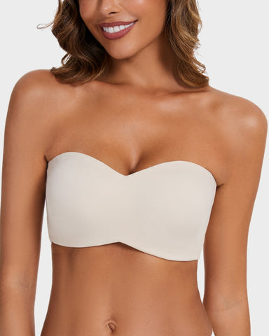 Full Support Non-Slip Convertible Bandeau Bra