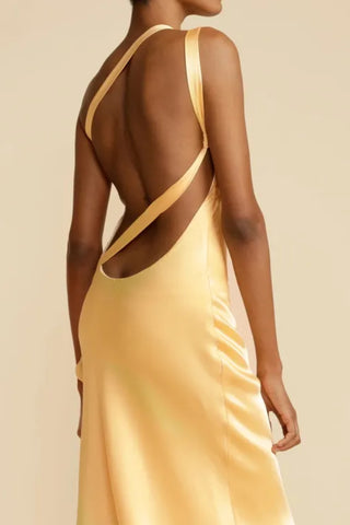 Asymmetrical One Shoulder maxi Dress