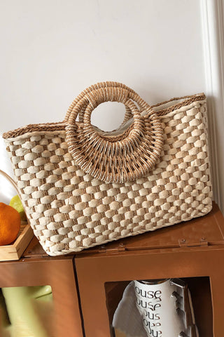 Fashionable Holiday Beach Handmade Straw Bag