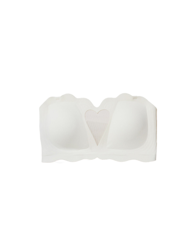 Hollow Heart Strapless Bra