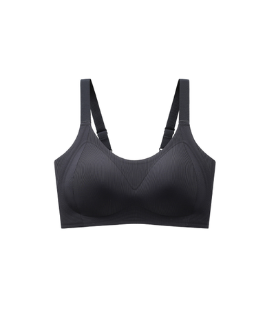 Soutien-gorge sans fil à motif vertical en forme de W