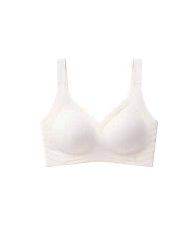 Cooling Scalloped Neckline Wireless Bra