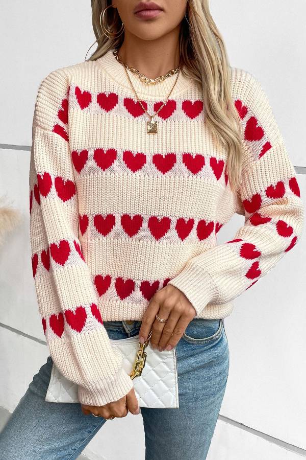 Love pullover knitted sweater