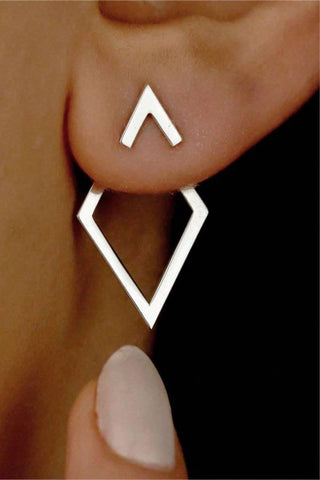 Geometric Minimalist Triangle Earrings