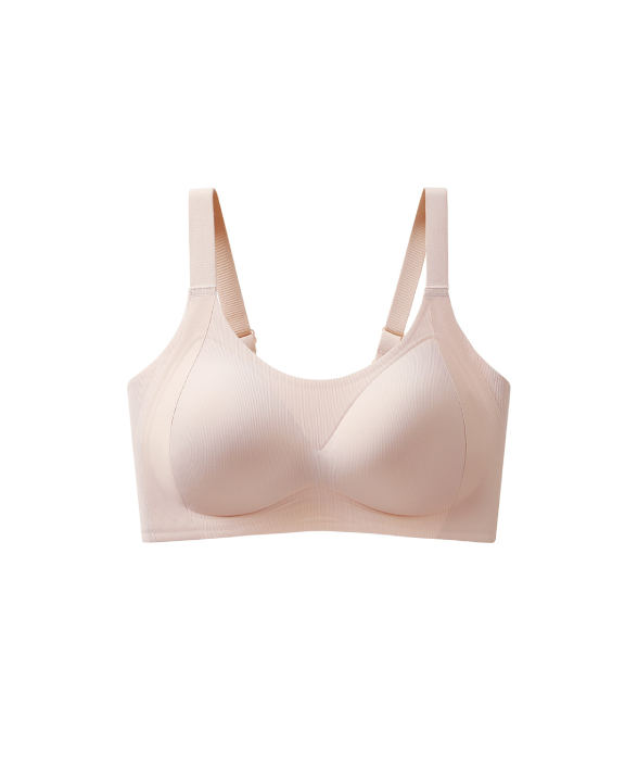 Soutien-gorge sans fil à motif vertical en forme de W