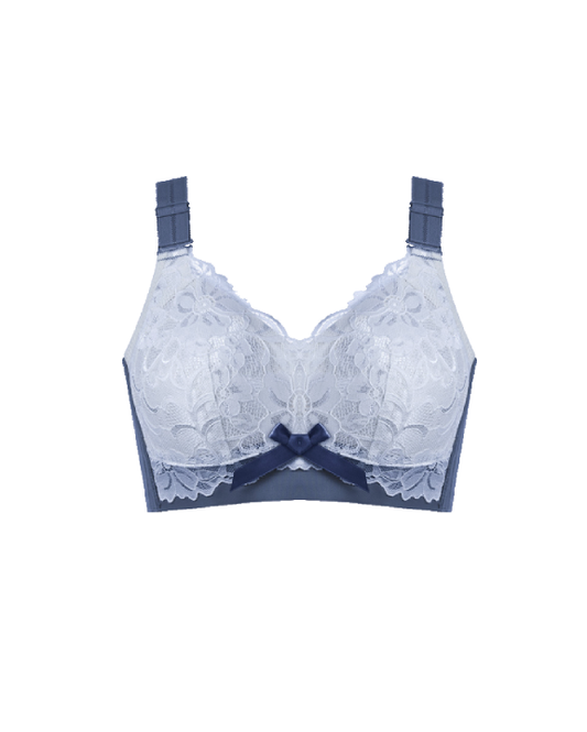 Soutien-gorge bonnets emboîtants en dentelle avec nœud