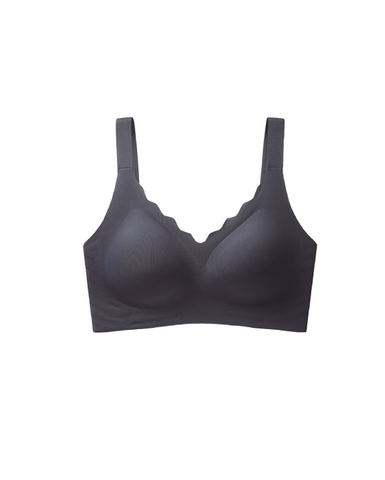 Cooling Scalloped Neckline Wireless Bra