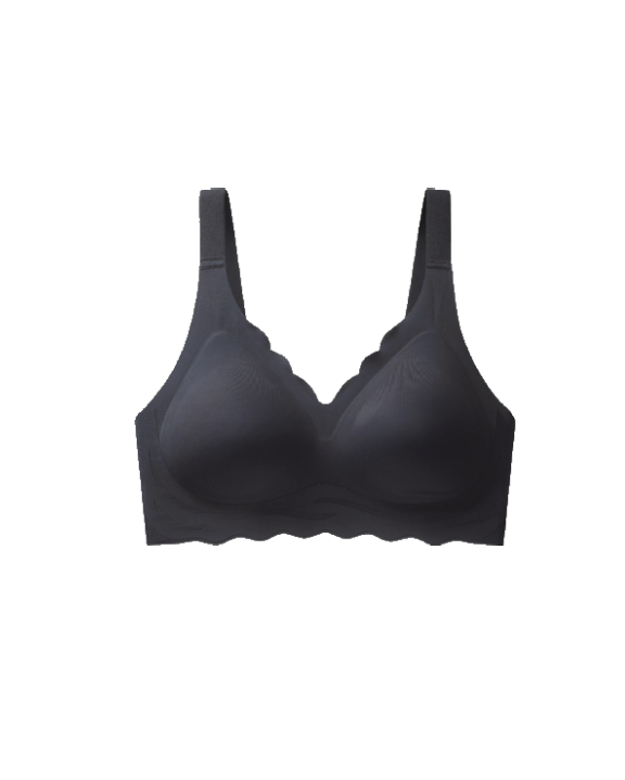 V-neck Wavy Wireless Bra