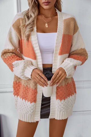 retro single breasted loose sweater Cardigan