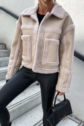 Faux Fur Suede Thick Jacket