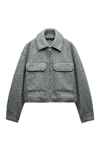 Lapel Short woolen coat