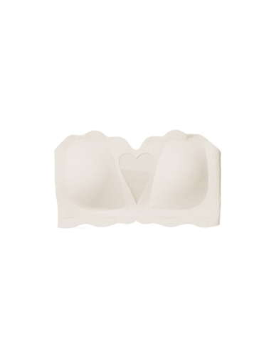 Hollow Heart Strapless Bra