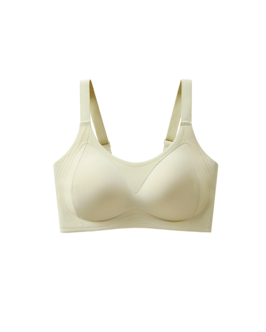 Soutien-gorge sans fil à motif vertical en forme de W