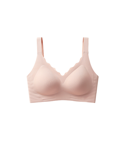 Cooling Scalloped Neckline Wireless Bra