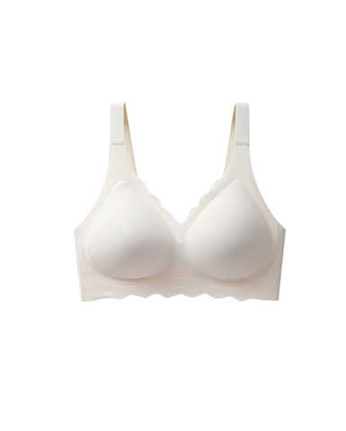 Soutien-gorge ondulé sans fil à col en V