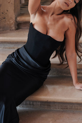 sexy backless slim evening maxi dress