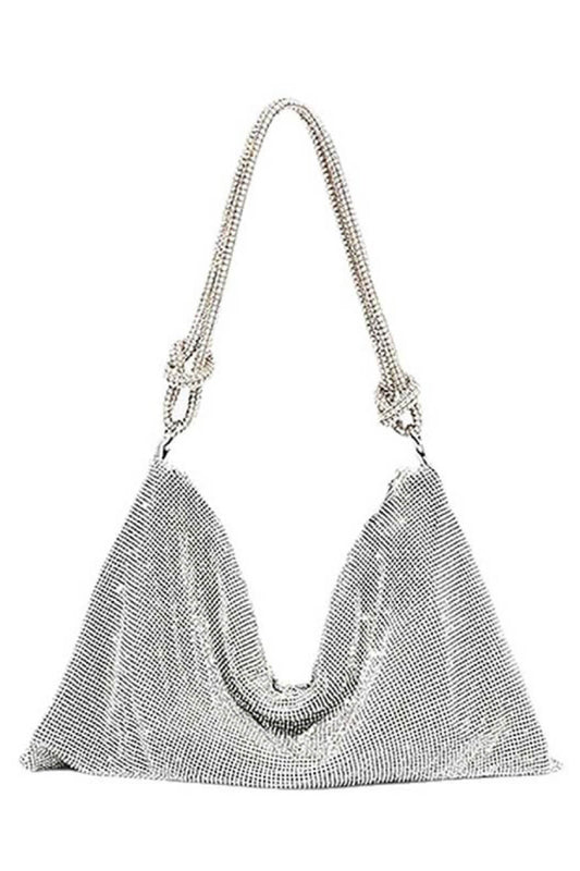 Square Rhinestone Underarm Bag