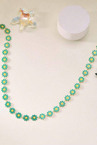 Daisy collarbone chain necklace