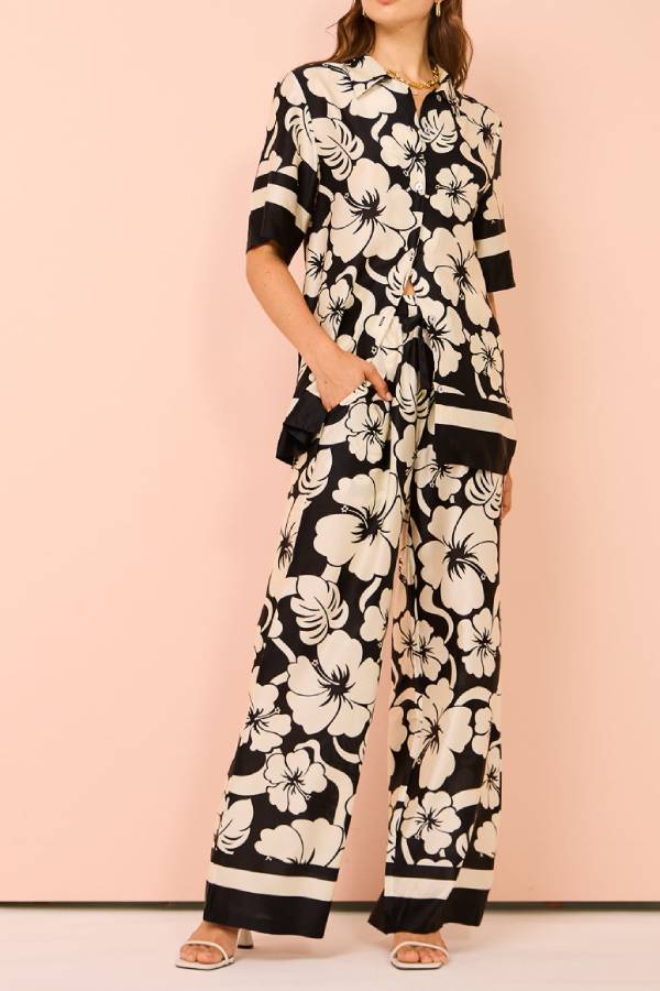 Loose Pattern Printed Two Piece Sets