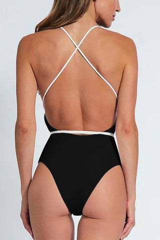 Three-Dimensional Flower One-Piece Swimsuit