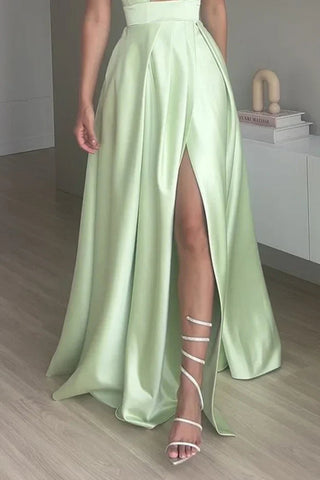 Sleeveless Strapless Solid Color Hollow maxi Dress