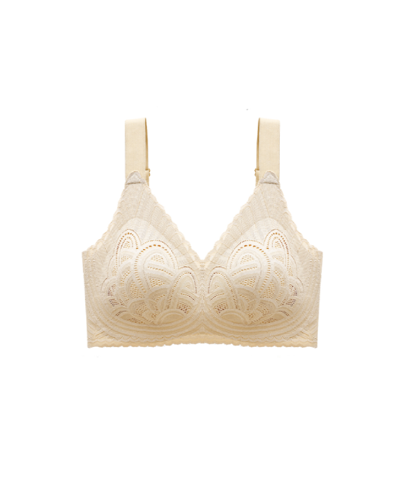 Lace Wide Strap Wireless Bra