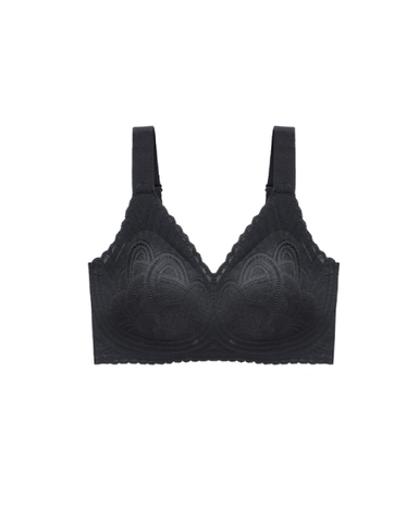 Soutien-gorge sans armatures en dentelle à larges bretelles