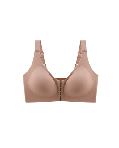 Front Button Gossy Vest Wireless Bra