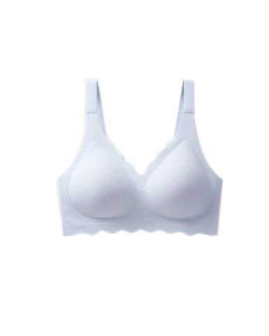 V-neck Wavy Wireless Bra