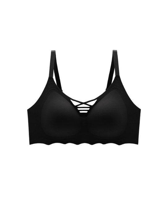 Ultra-Smooth Mesh Design Wireless Bra