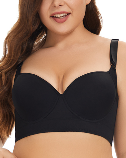 Glossy Adjustment Type Underwire Bra