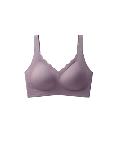 Cooling Scalloped Neckline Wireless Bra