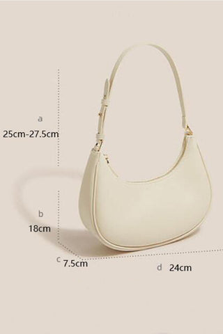 Simple Underarm One-Shoulder Cross-Body Half-Moon Bags