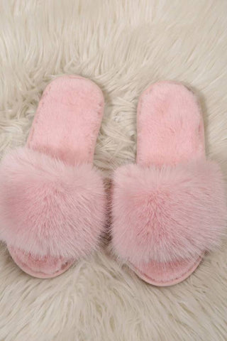 Fuzzy Panel Bedroom Slippers