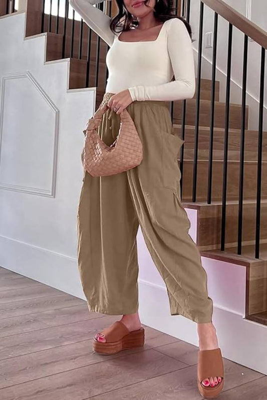 Casual Loose Lightweigt Beach Palazzo Harem Pants