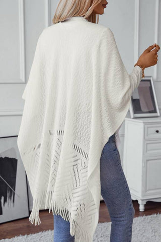 Open Front Hollow Out Sweater Knitted Wrap