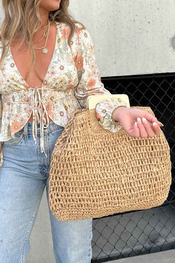 Tulum Nights Straw Bag