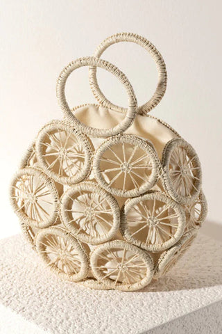 Sunshine Woven Straw Handle Bag