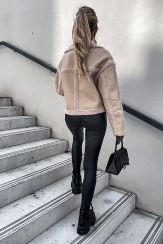 Faux Fur Suede Thick Jacket