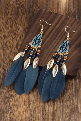 Vintage Feather Earrings