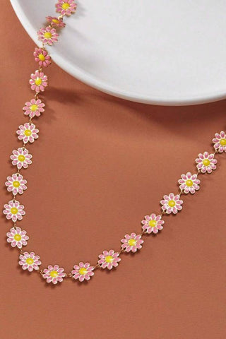 Daisy collarbone chain necklace