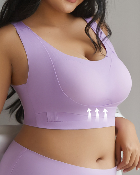 Soutien-gorge sans fil à boucle croisée sur le devant